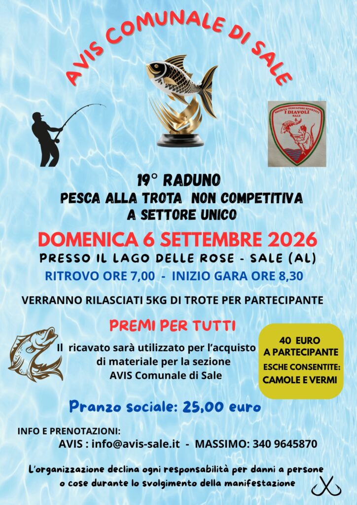 Locandina 19° Raduno di Pesca alla Trota